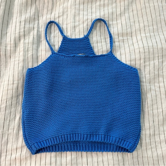 Bardot Reversible Blue Knit Tank - Picture 5 of 6
